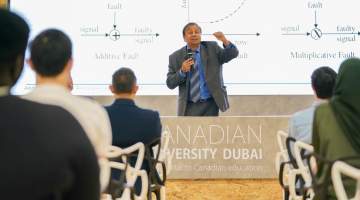 Innovations in Aerospace Systems: Dr. Krishna Kumar's Lecture at Canadian University Dubai 