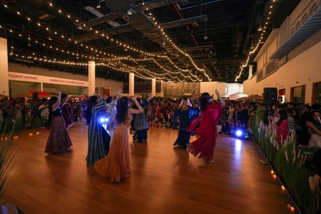 Cultural dance performance during CUD International Cultural Day, with students from over 30 nations participating