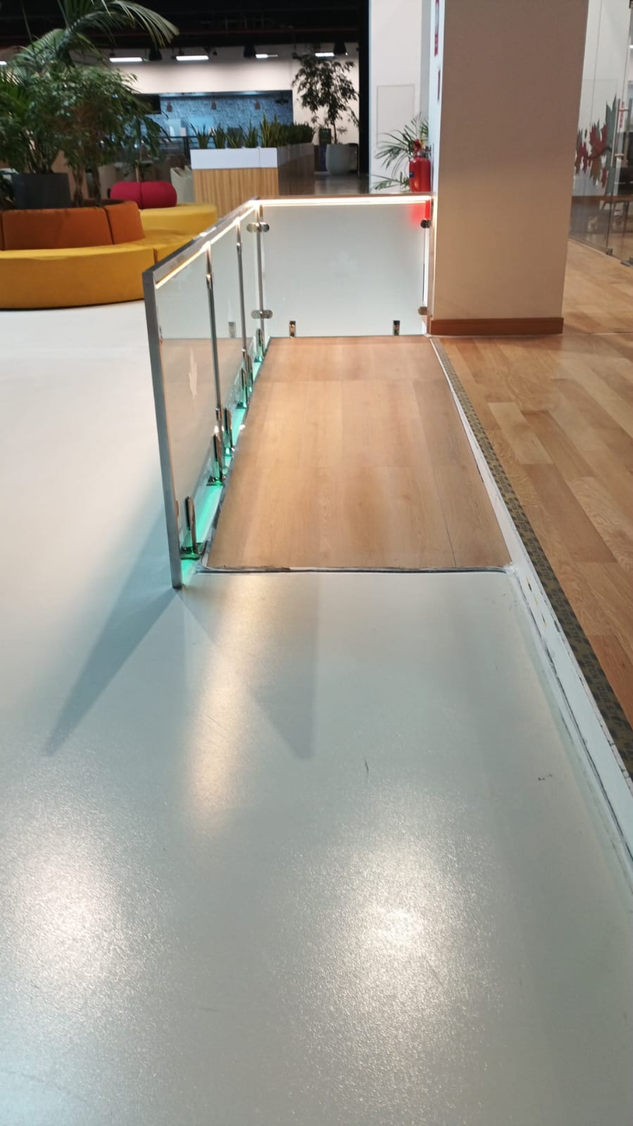 Theatre seating accessibility area in HUB Building