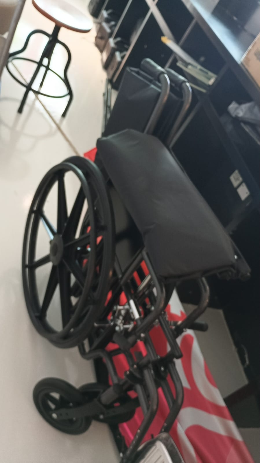 Wheelchairs available near HUB Building reception and clinic