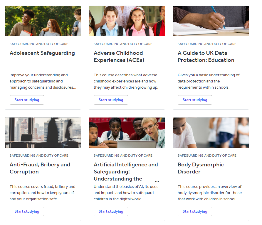 Sample of Courses Available in TES Global — TES Global course