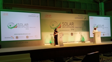 CUD ATTENDS UNVEILING OF MIDDLE EAST’S FIRST SOLAR DECATHLON 