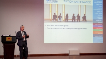 STUDENTS HEAR FROM UOIT FACULTY ON CANADIAN-BASED STUDY OPTIONS