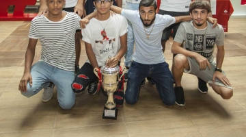 Winning football team