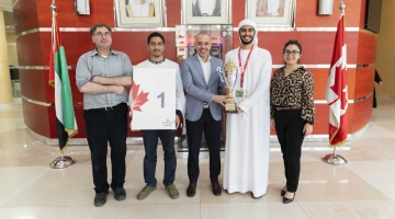“Morshedy”, an AI powered drone equipped with Bluetooth wireless speaker, was awarded the first prize at Innovation Day celebrated at Canadian University Dubai.