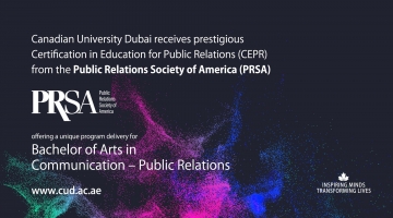 Canadian University Dubai receives prestigious Certification in Education for Public Relations (CEPR) from the Public Relations Society of America (PRSA)