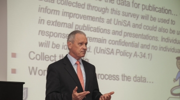 CUD FACULTY HEAR FROM INTERNATIONAL EXPERT ON GENERATING RESEARCH FROM TEACHING