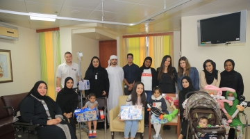 CUD Visits Children at Dubai Hospital with Friends of Cancer Patients