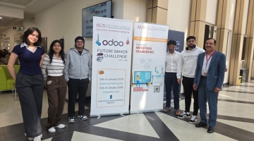 School of Management Students Participate in Odoo ERP Workshop at American University of Sharjah, Sharjah
