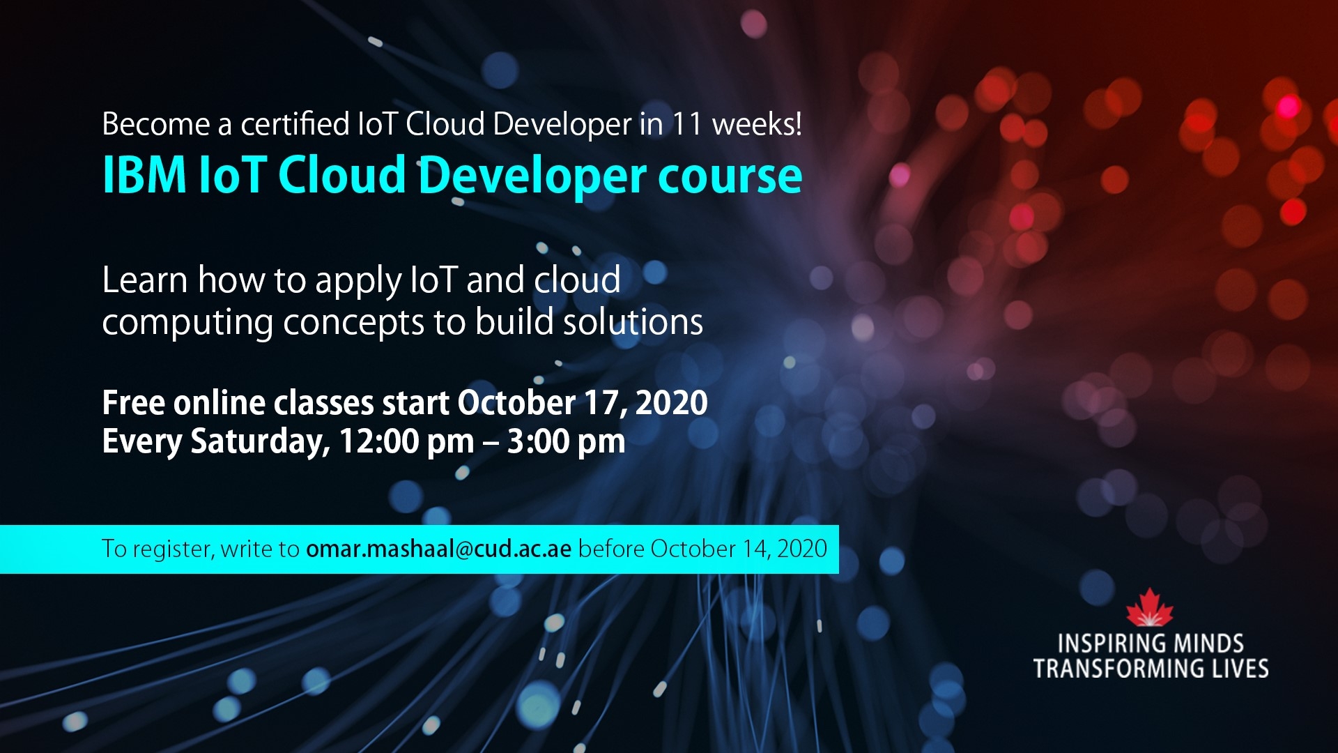 IBM IoT Cloud Developer course | Canadian University Dubai