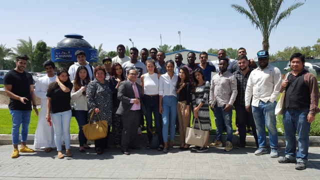 BUSINESS STUDENTS GET A TASTE OF THE CORPORATE WORLD AT AL RAWABI FOOD 