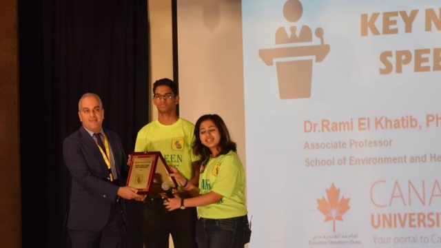 CUD PROFESSOR TAKES CLIMATE CHANGE MESSAGE TO DUBAI YOUTH