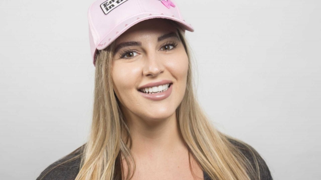 Brittany modelling the Entrepreneur cap