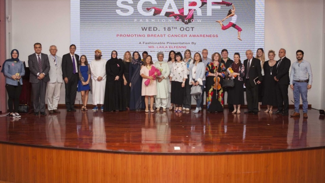 CANADIAN UNIVERSITY DUBAI HOLDS SCARF FASHION SHOW TO PROMOTE BREAST CANCER AWARENESS