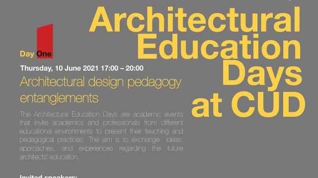 Architectural Education Days poster