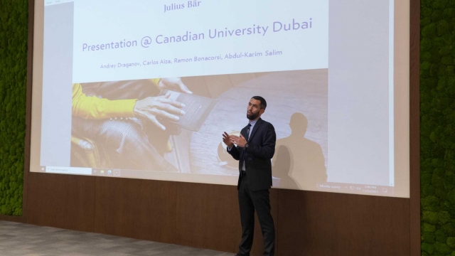 Julius Baer (Middle East) Ltd visits CUD Investment Society