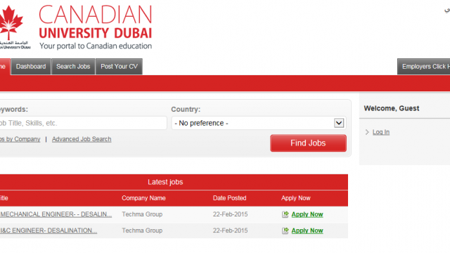 CUD JOB PORTAL GOES LIVE