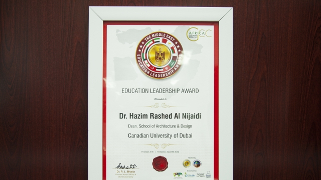CUD Honored at Middle East Education Leadership Awards