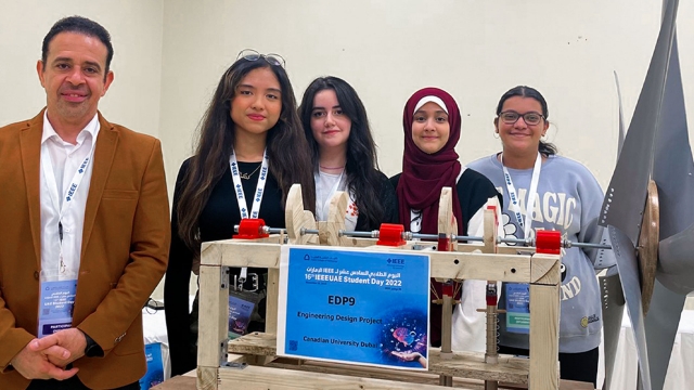 CUD’s Students Win 1st Place | Institute of Electrical and Electronics Engineers UAE Student Day 2022