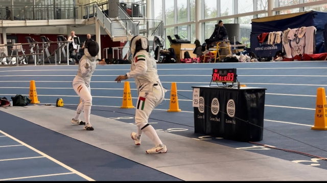CUD Student Zainab Moosa Stars in International Fencing Competitions