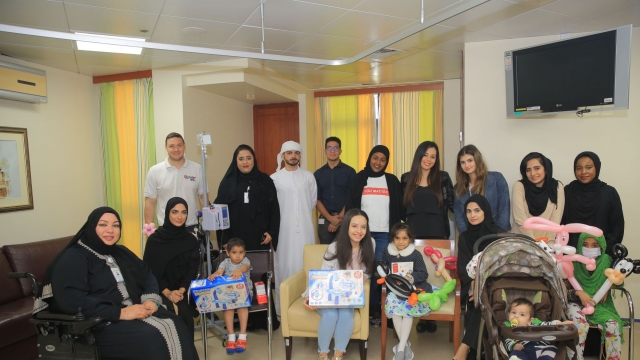 CUD Visits Children at Dubai Hospital with Friends of Cancer Patients