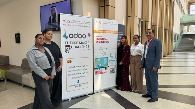 School of Management Students Participate in Odoo ERP Workshop at American University of Sharjah, Sharjah