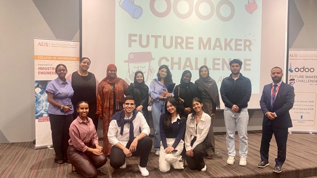 School of Management Students Participate in Odoo ERP Workshop at American University of Sharjah, Sharjah