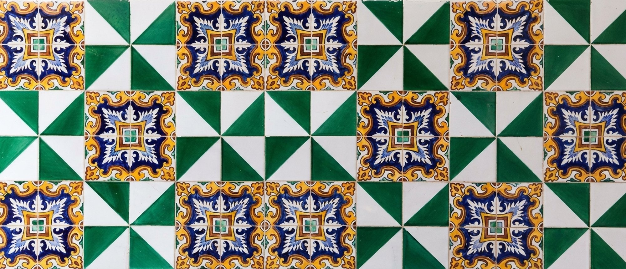 Traditional Algerian zellige ceramic tilework