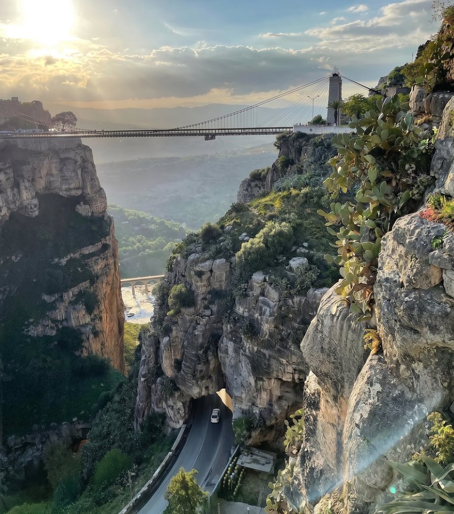 The gorge and hanging bridges of Constantine, Algeria